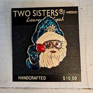 Vintage Santa Clause Pin Brooch Christmas